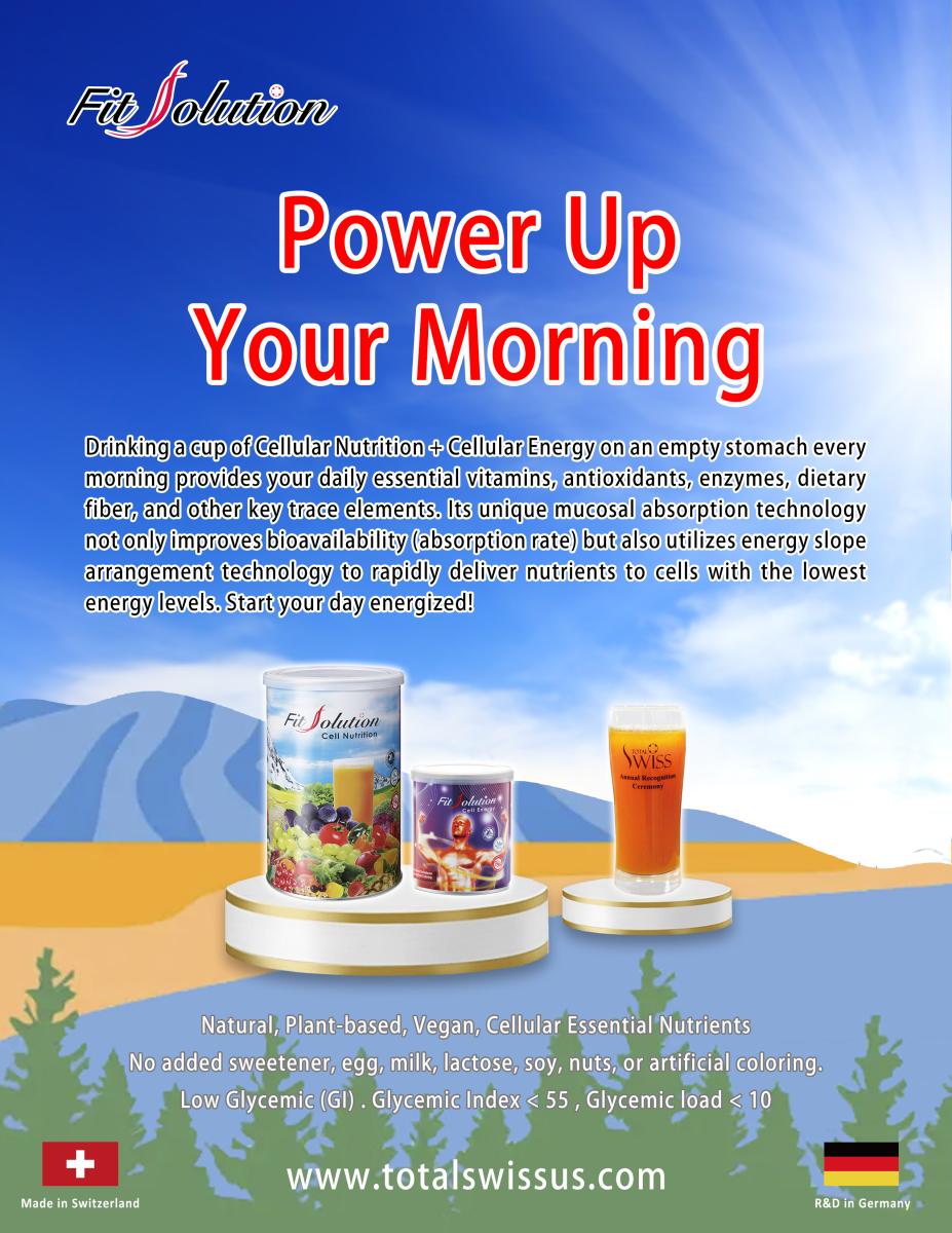 Power Up Your Morning with Cell Nutrition and Cell Energy!圖細胞營養之1