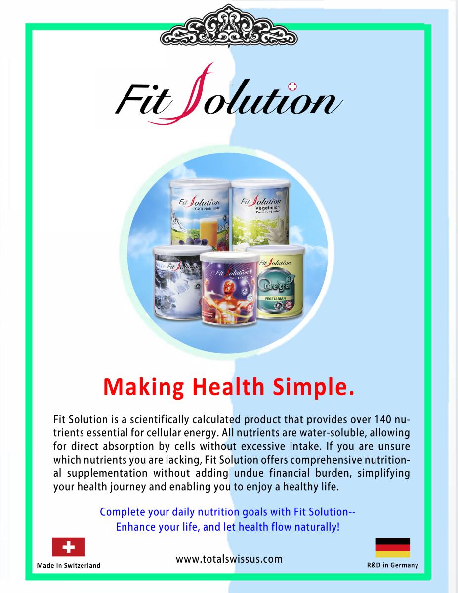 Fit Solution: Making Health Simple.圖細胞營養之1