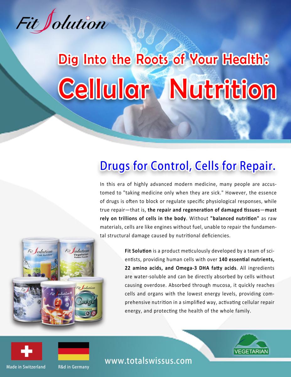 Dig into the roots of your health: Cellular Nutrition圖細胞營養之1