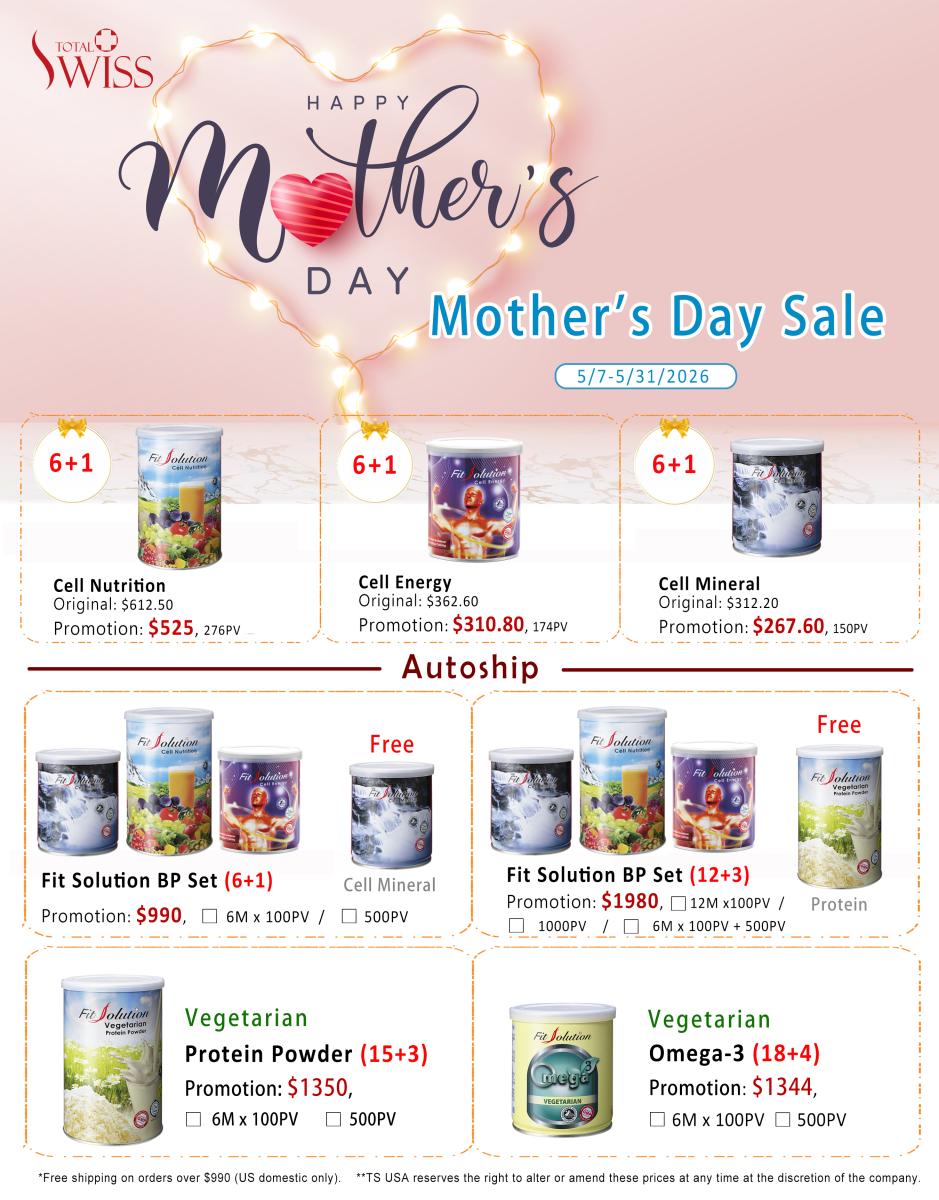 2026 Mother's Day Sale!圖細胞營養之1