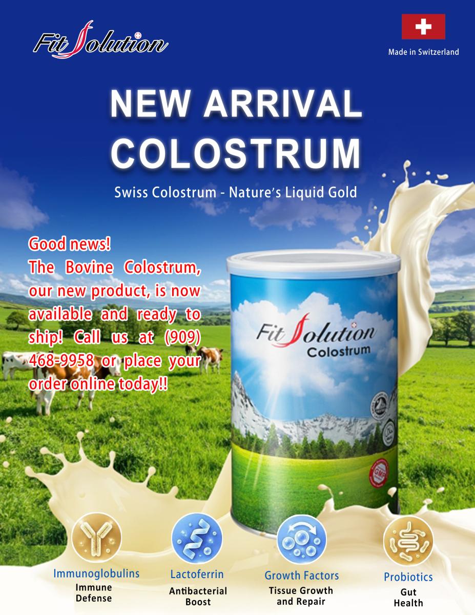 Good news! The Bovine Colostrum is now available and ready to ship! 圖細胞營養之1